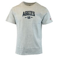 Gray unisex Aggies U-State embroidered t-shirt league